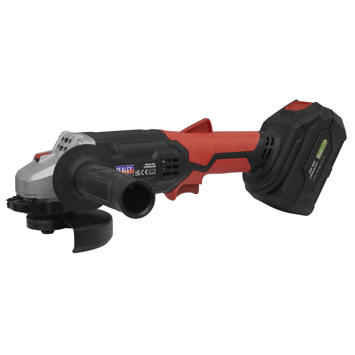 Sealey Cordless Angle Grinder �115mm 20V SV20 Series - Body Only CP20VAGB
