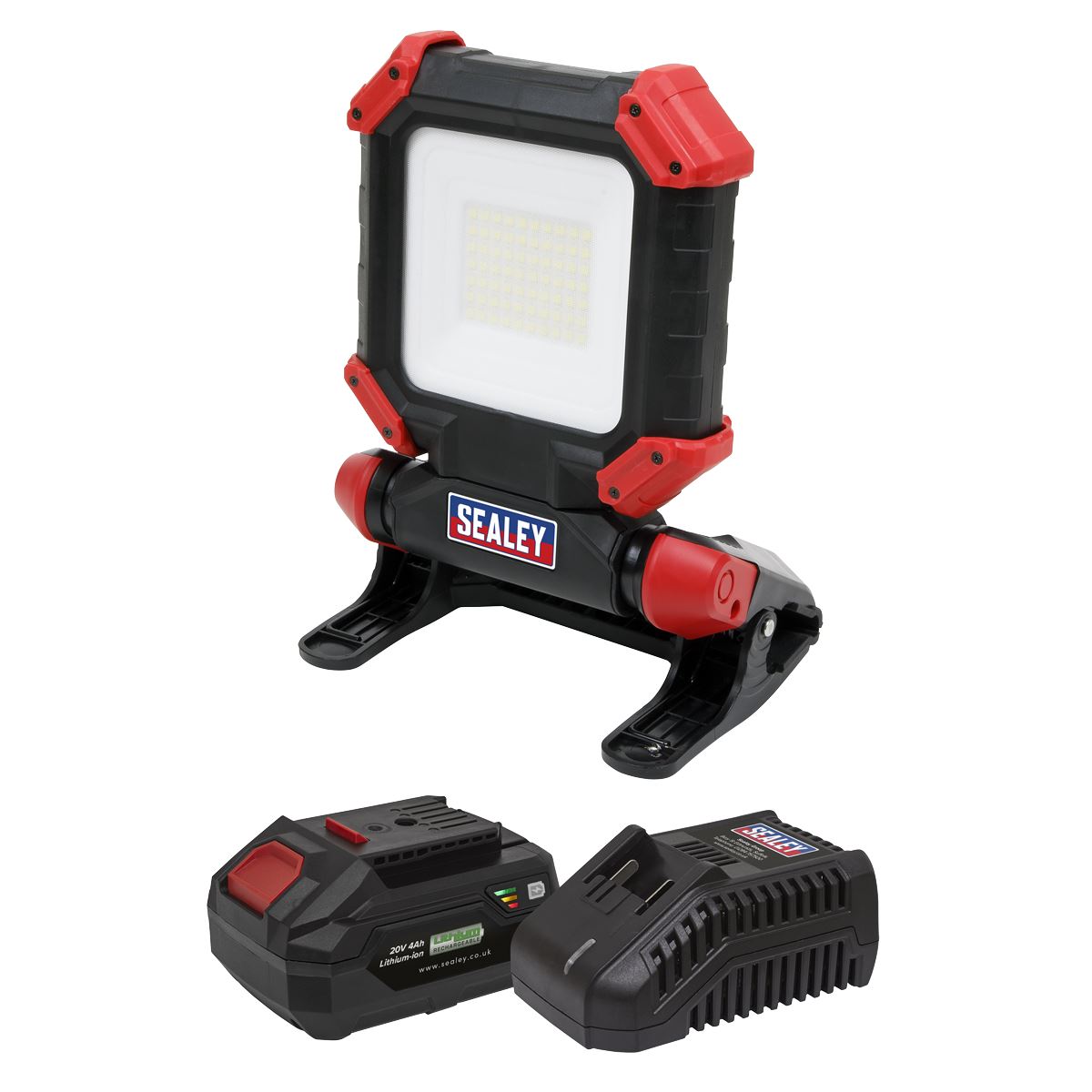 Sealey 20V 4Ah SV20 Series Cordless 15W SMD LED Worklight Kit CP20VCLKIT1