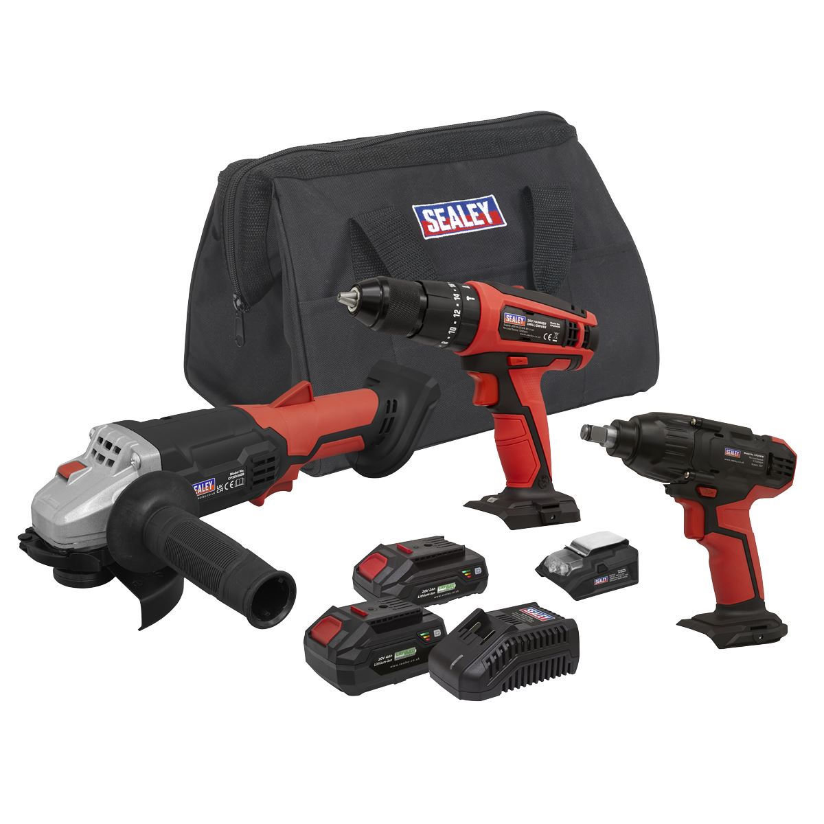 Sealey 3 x Tool Cordless Combo Kit 20V SV20 Series CP20VCOMBO1