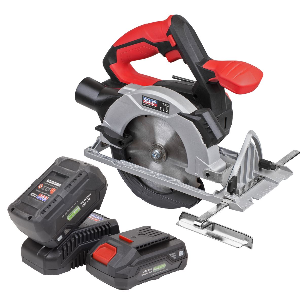 Sealey Circular Saw Kit 20V SV20 Series 150mm 2 Batteries CP20VCSKIT