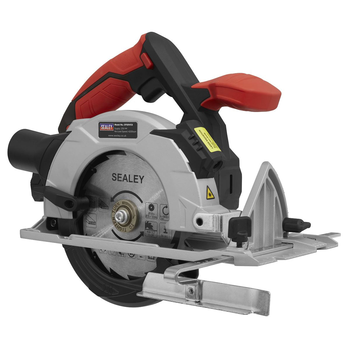 Sealey Cordless Circular Saw 20V SV20 Series 150mm Body Only CP20VCS