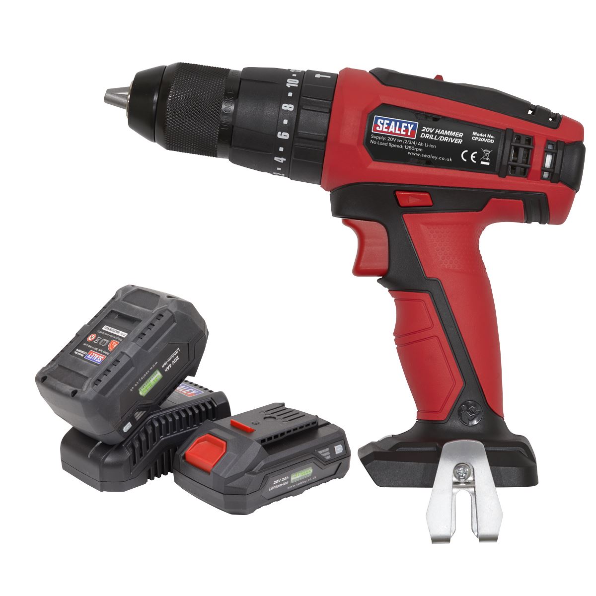 Sealey Combi Drill Kit �13mm 20V SV20 Series - 2 Batteries CP20VDDKIT