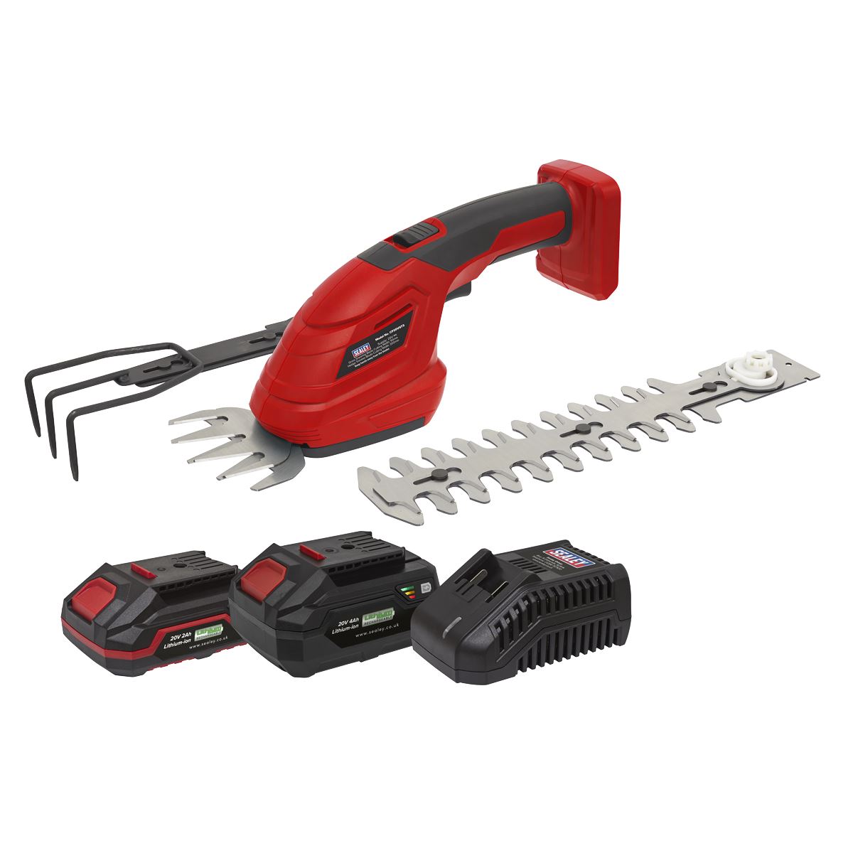 Sealey Cordless 3-in-1 Garden Tool Kit 20V SV20 Series � 2 Batteries CP20VGT3KIT