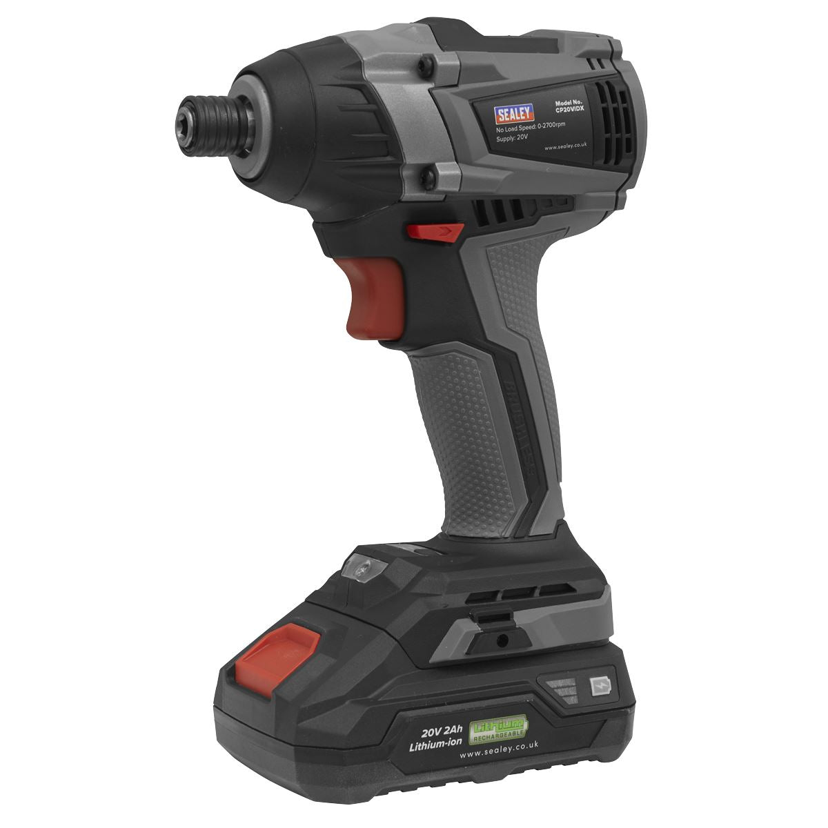 Sealey Brushless Impact Driver 20V SV20 Series 1/4"Hex - Body Only CP20VIDX
