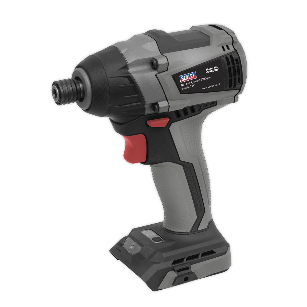 Sealey Brushless Impact Driver 20V SV20 Series 1/4"Hex - Body Only CP20VIDX