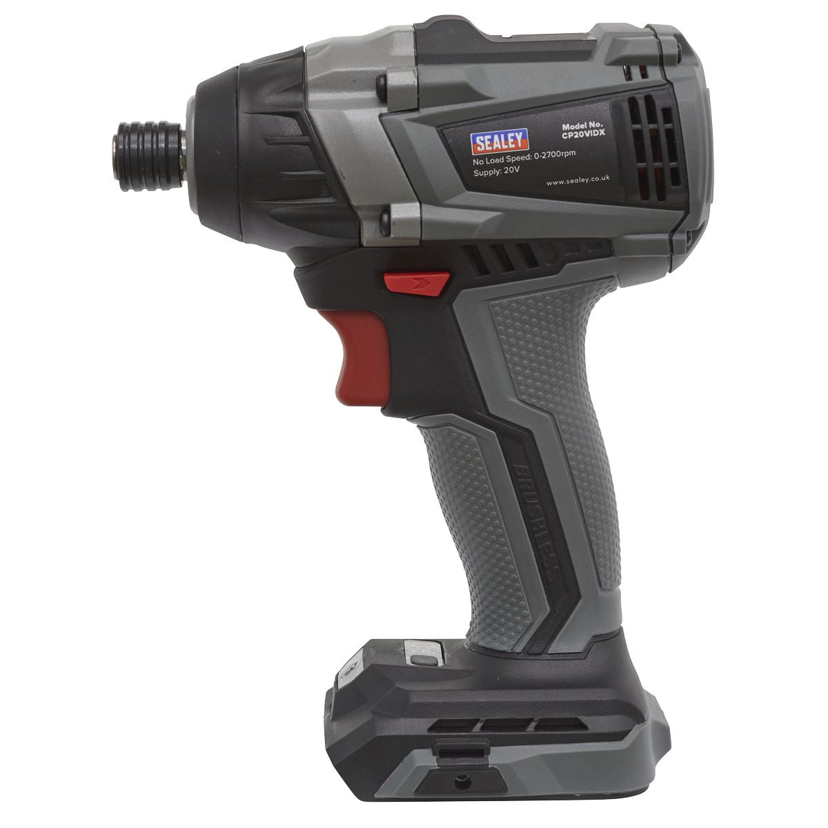 Sealey Brushless Impact Driver 20V SV20 Series 1/4"Hex - Body Only CP20VIDX