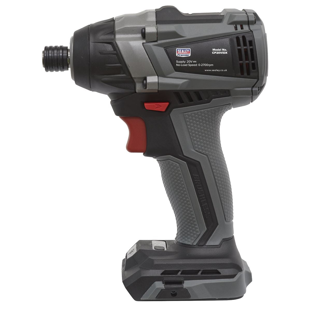 Sealey Brushless Impact Driver 20V SV20 Series 1/4"Hex - Body Only CP20VIDX