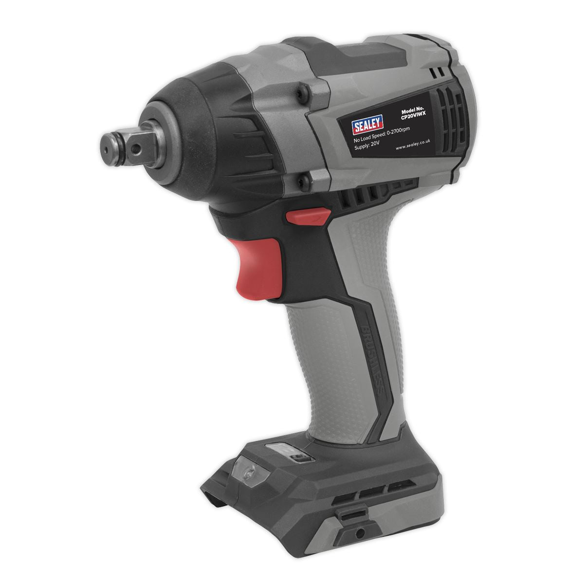 Sealey Brushless Impact Wrench 20V 1/2"Sq - Body Only CP20VIWX