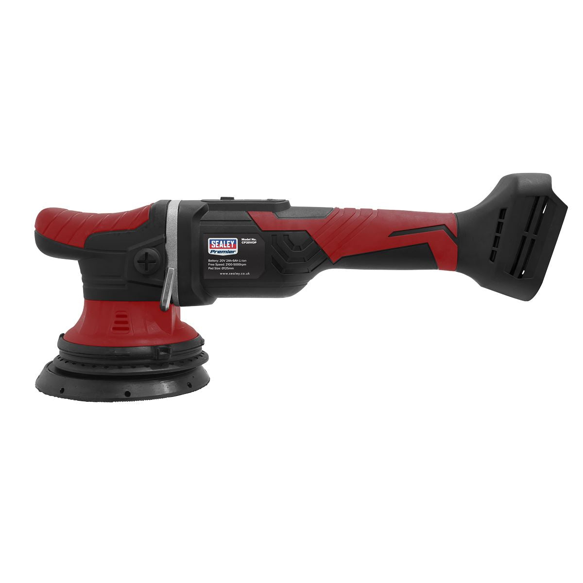 Sealey Cordless Orbital Polisher �125mm 20V SV20 Series Lithium-ion - Body Only CP20VOP