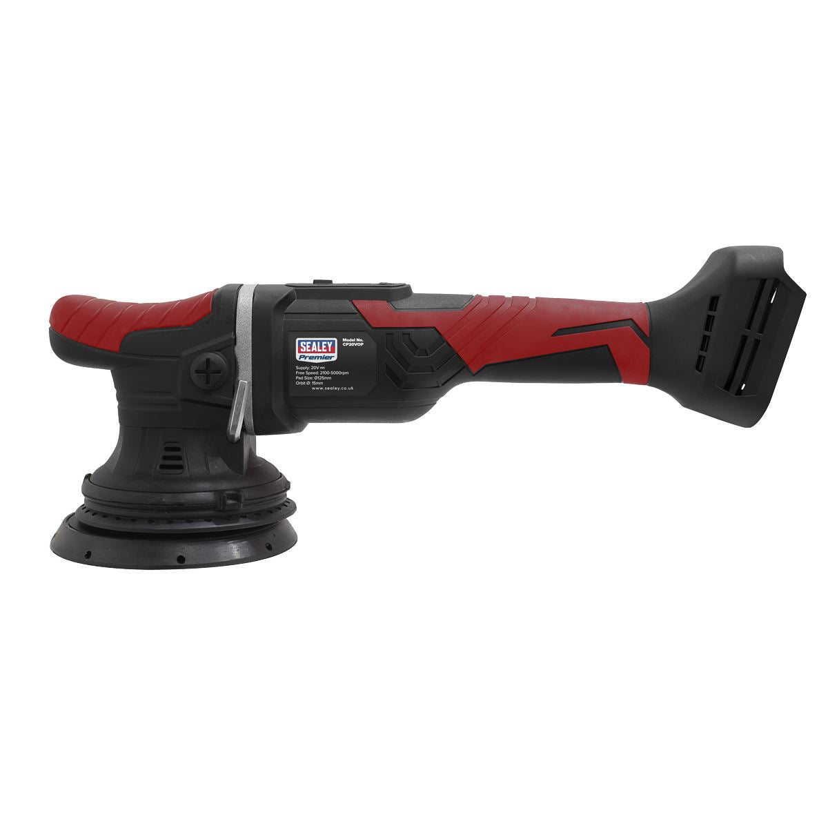Sealey Cordless Orbital Polisher �125mm 20V SV20 Series Lithium-ion - Body Only CP20VOP