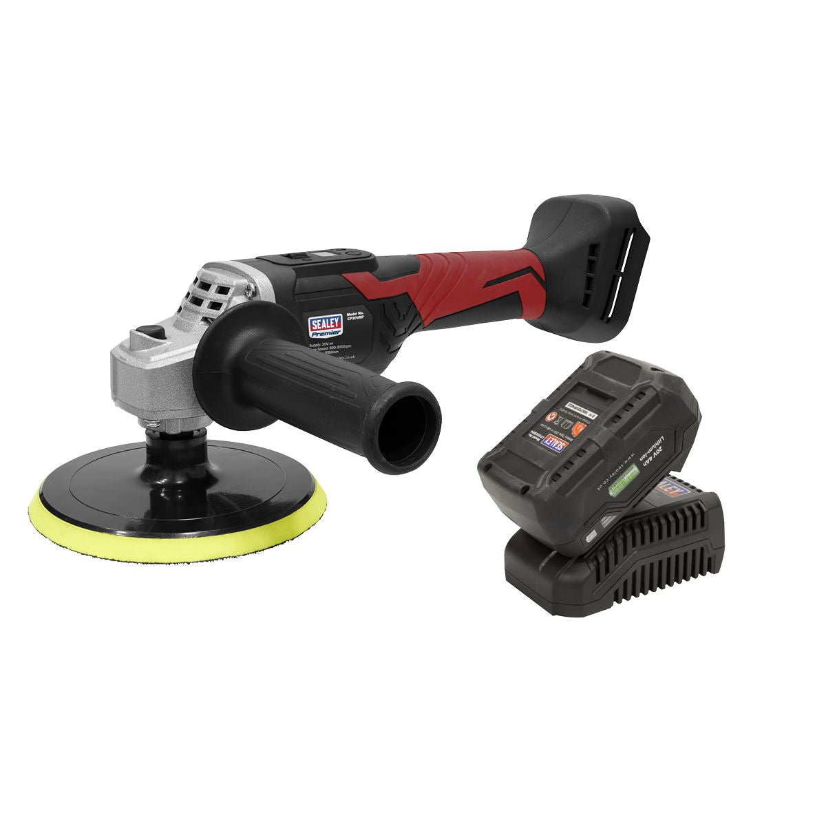 Sealey Cordless Rotary Polisher Kit 20V 4Ah SV20 Series �150mm CP20VRPKIT
