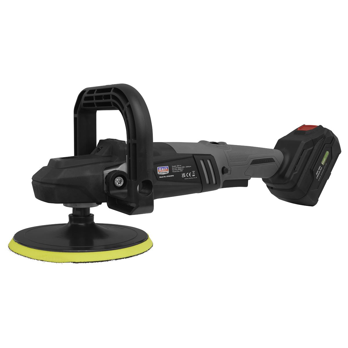 Sealey Brushless Rotary Polisher 20V SV20 Series �180mm - Body Only CP20VRPX