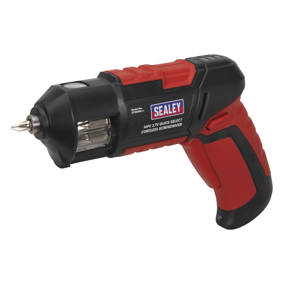 Sealey Cordless Screwdriver Quick Select 14pc 3.7V Lithium-ion CP36MS