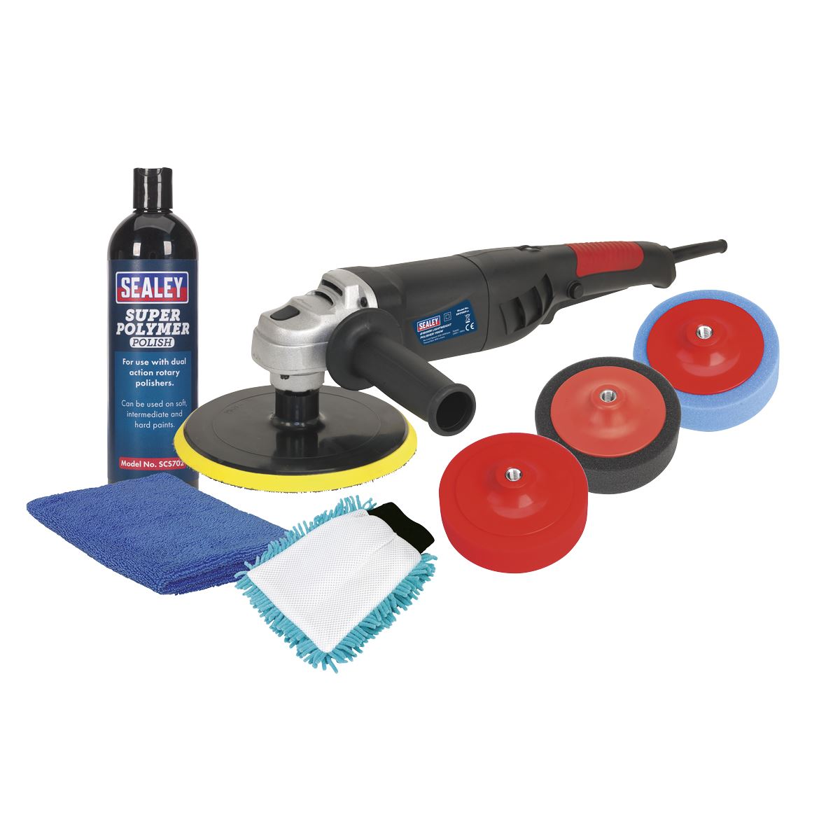 Sealey �180mm Pro Electric Polisher Kit 1100W/230V CPK03