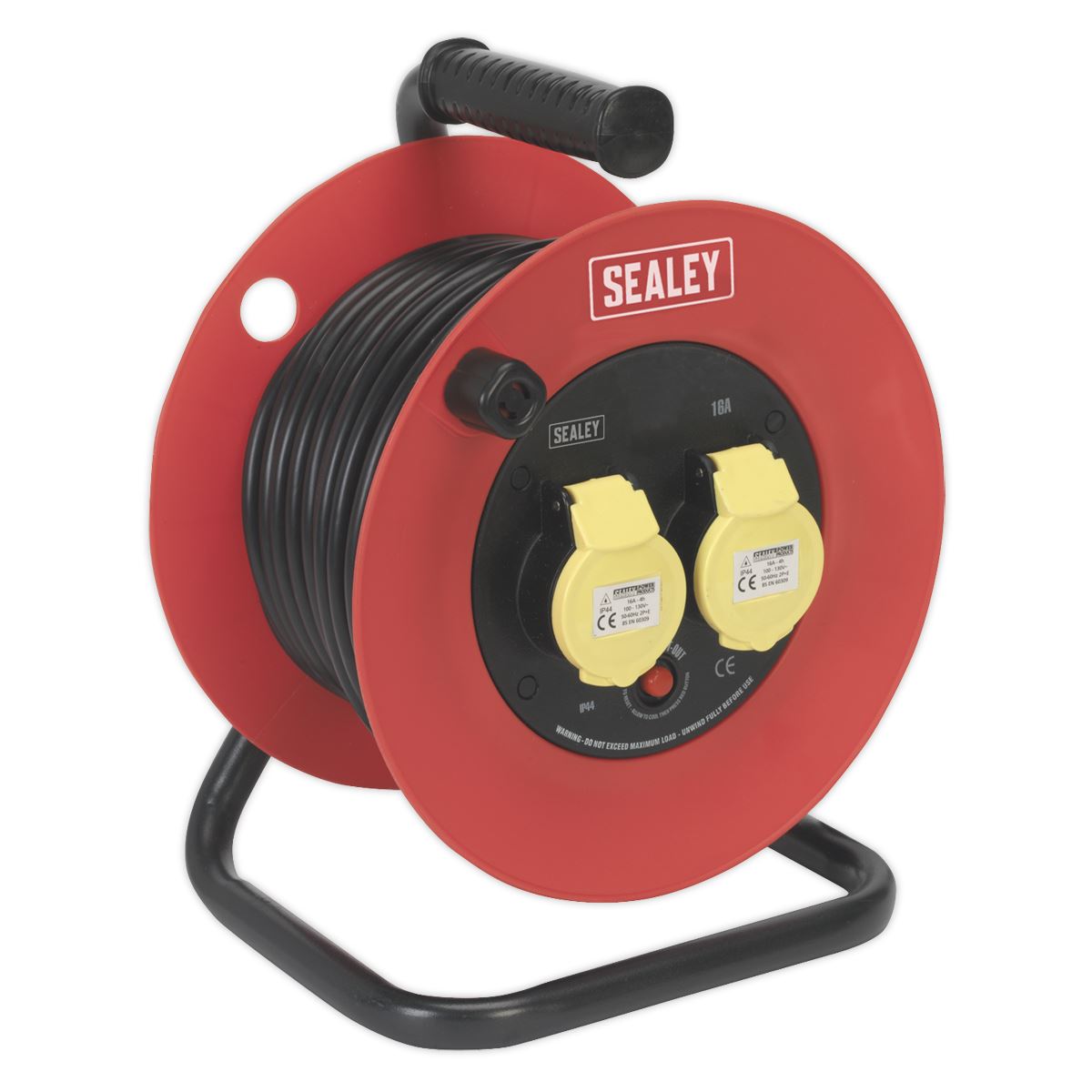 Sealey Cable Reel 25m 2 x 110V 1.5mm� Heavy-Duty Thermal Trip CR12515