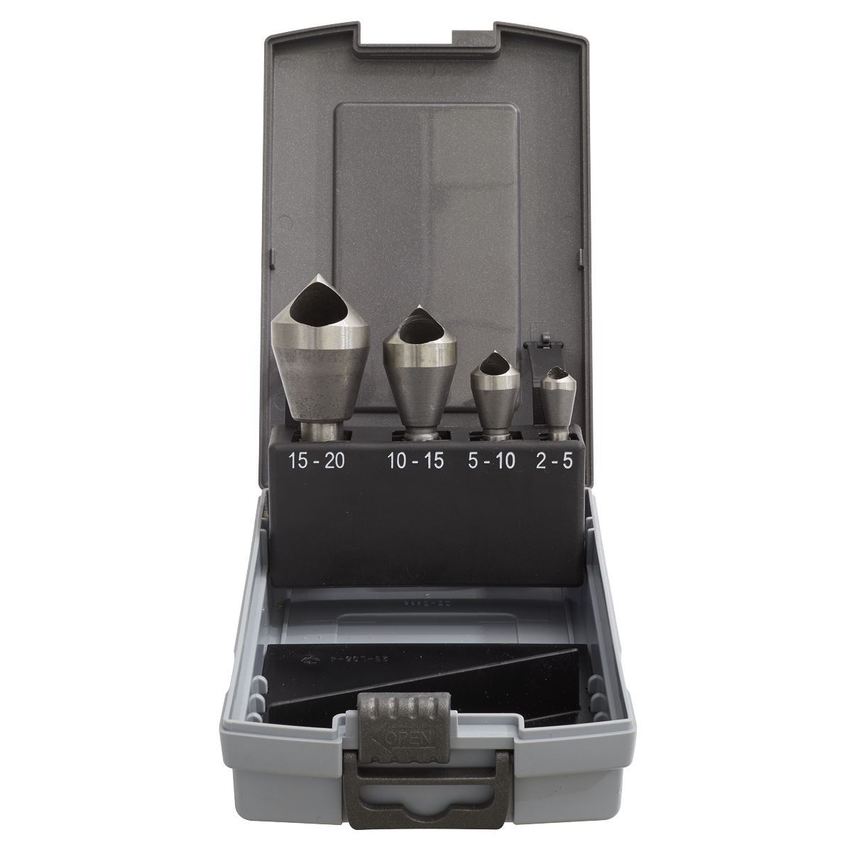 Sealey Slotted Deburring Countersink Drill Bit Set 4pc 90� CSSET4O