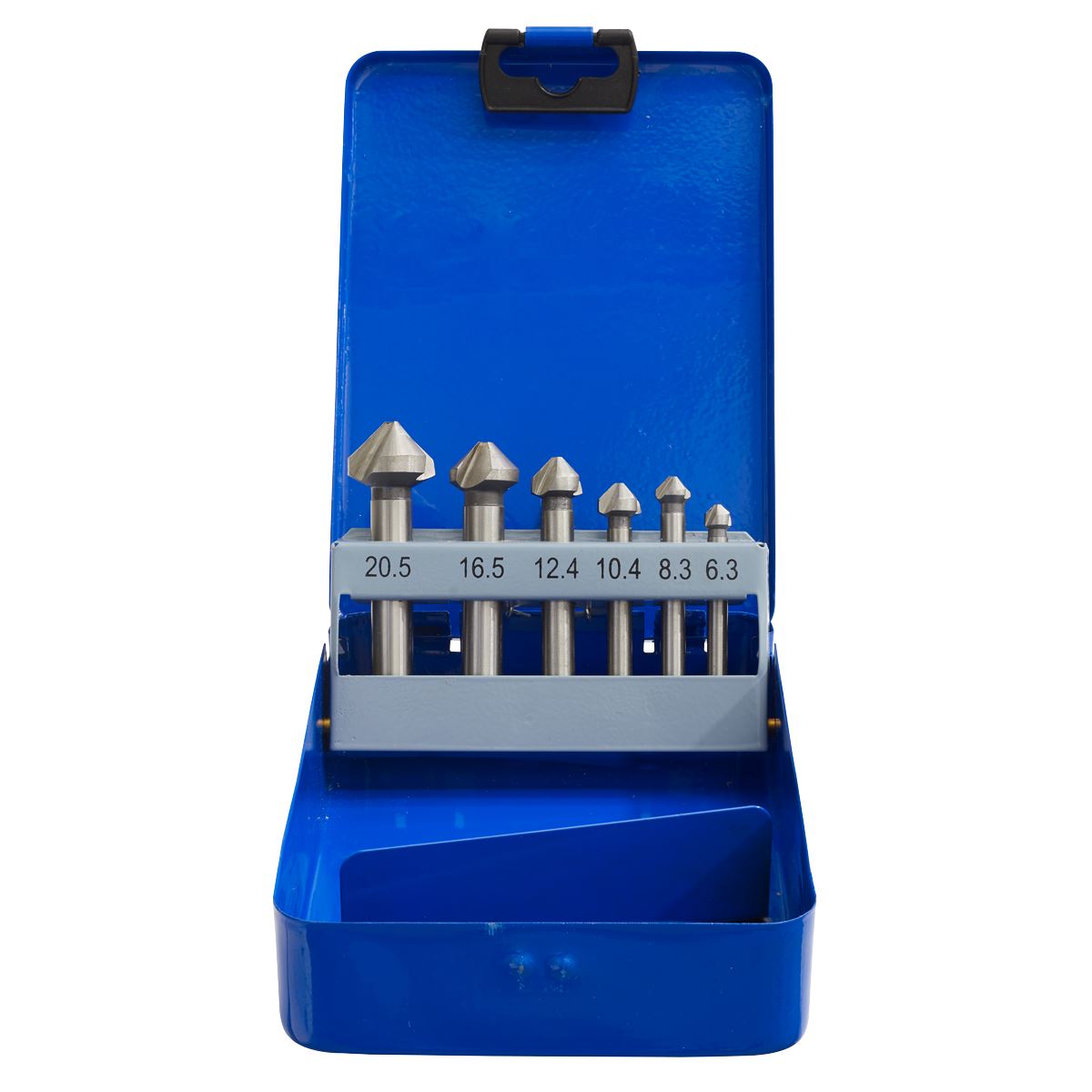 Sealey Countersink Bit Set 6pc - 3 x V Flutes CSSET6V