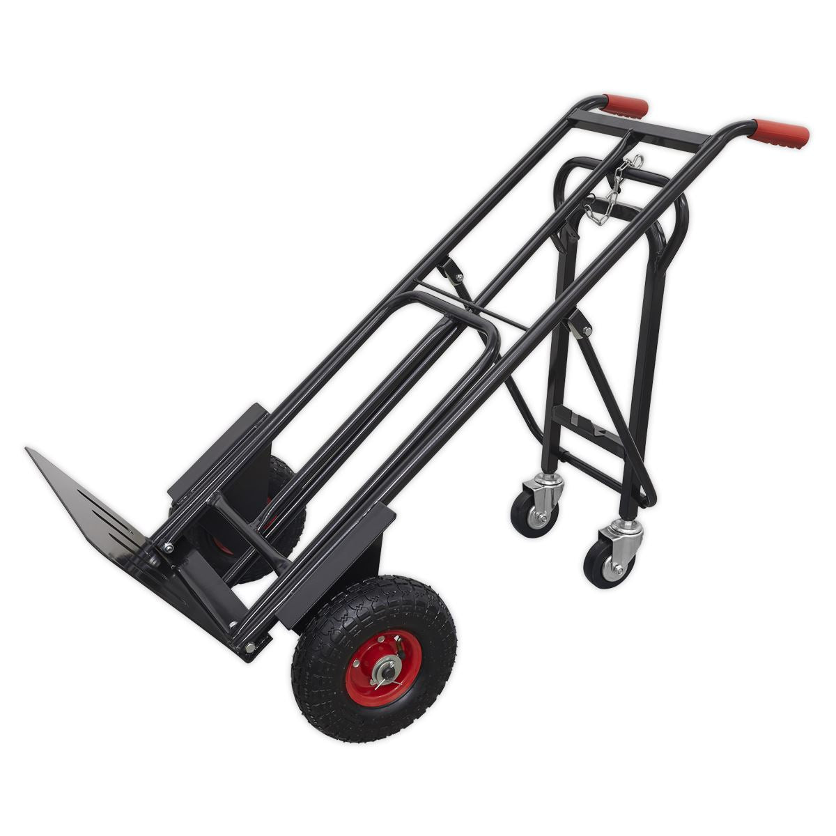 Sealey Heavy-Duty 3-in-1 Sack Truck with PU Tyres 300kg Capacity CST989HD