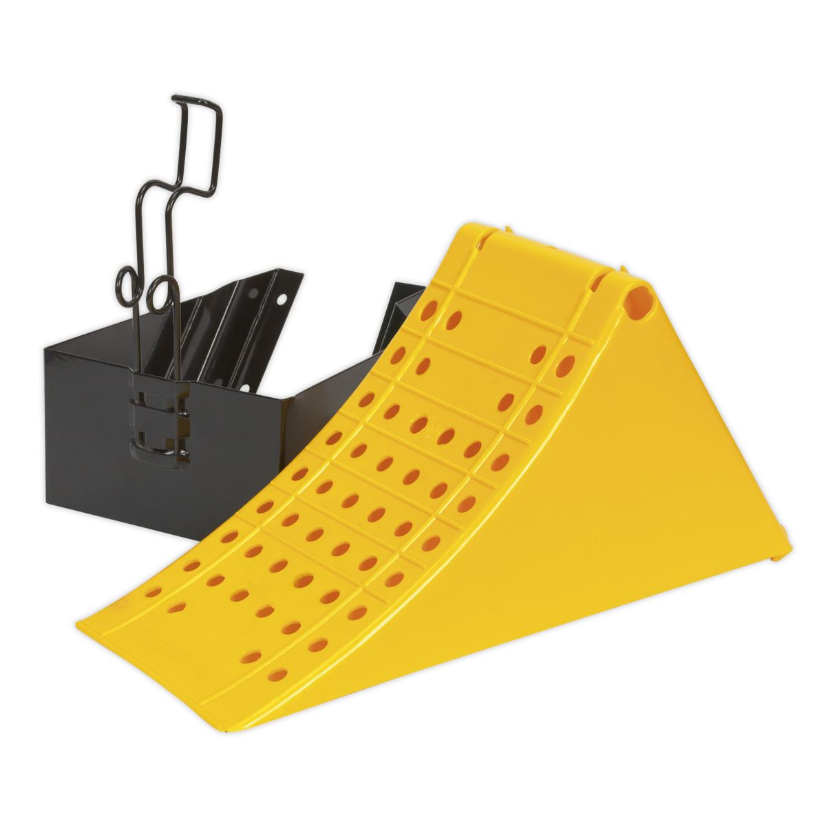 Sealey Wheel Chock with Bracket - Commercial CV127