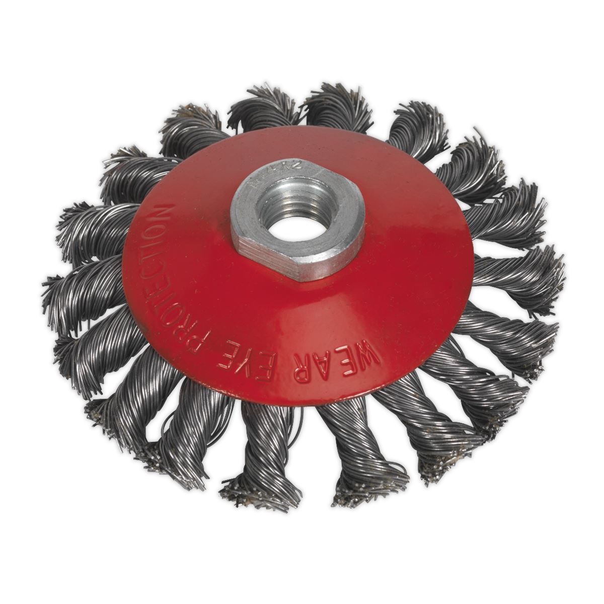 Sealey Conical Wire Brush �100mm M14 x 2mm CWB101