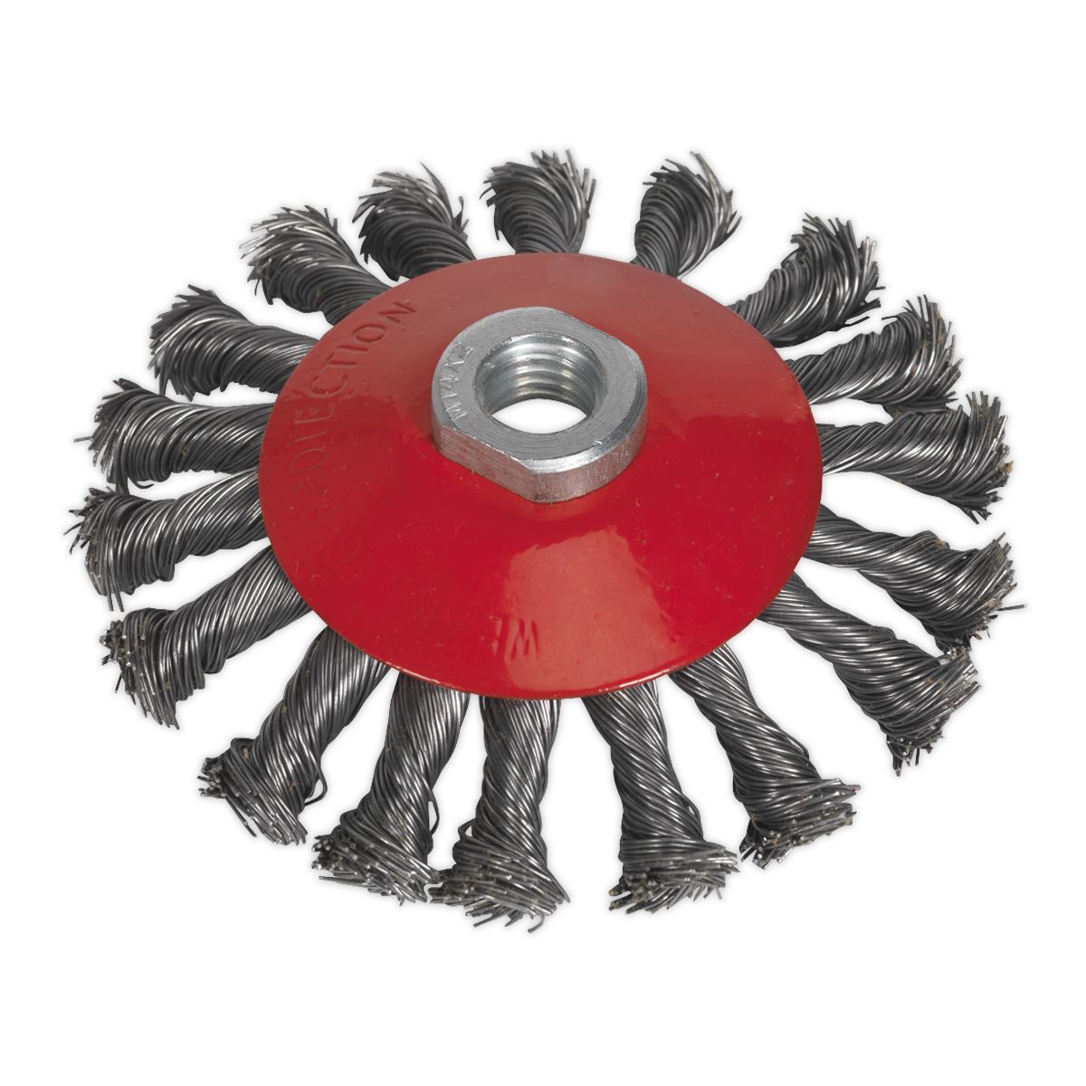 Sealey Conical Wire Brush �115mm M14 x 2mm CWB115