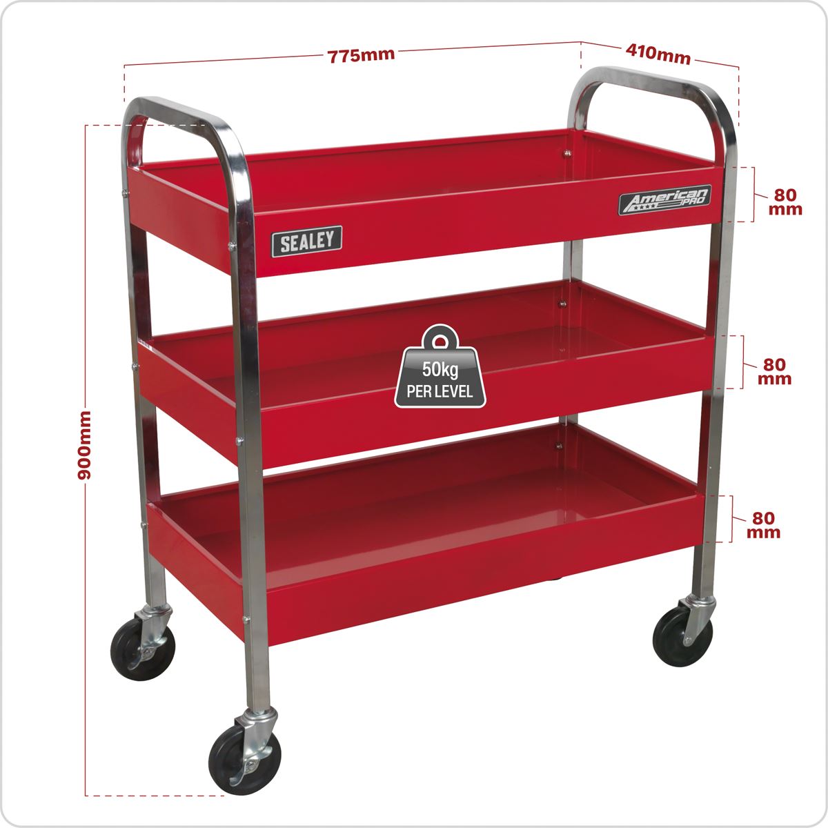 Sealey Trolley 3-Level Heavy-Duty CX103