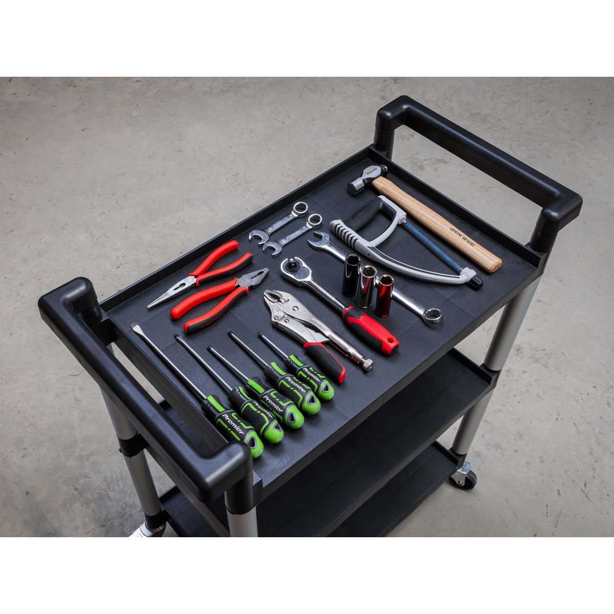 Sealey Workshop Trolley 3-Level - 3 Wall CX308