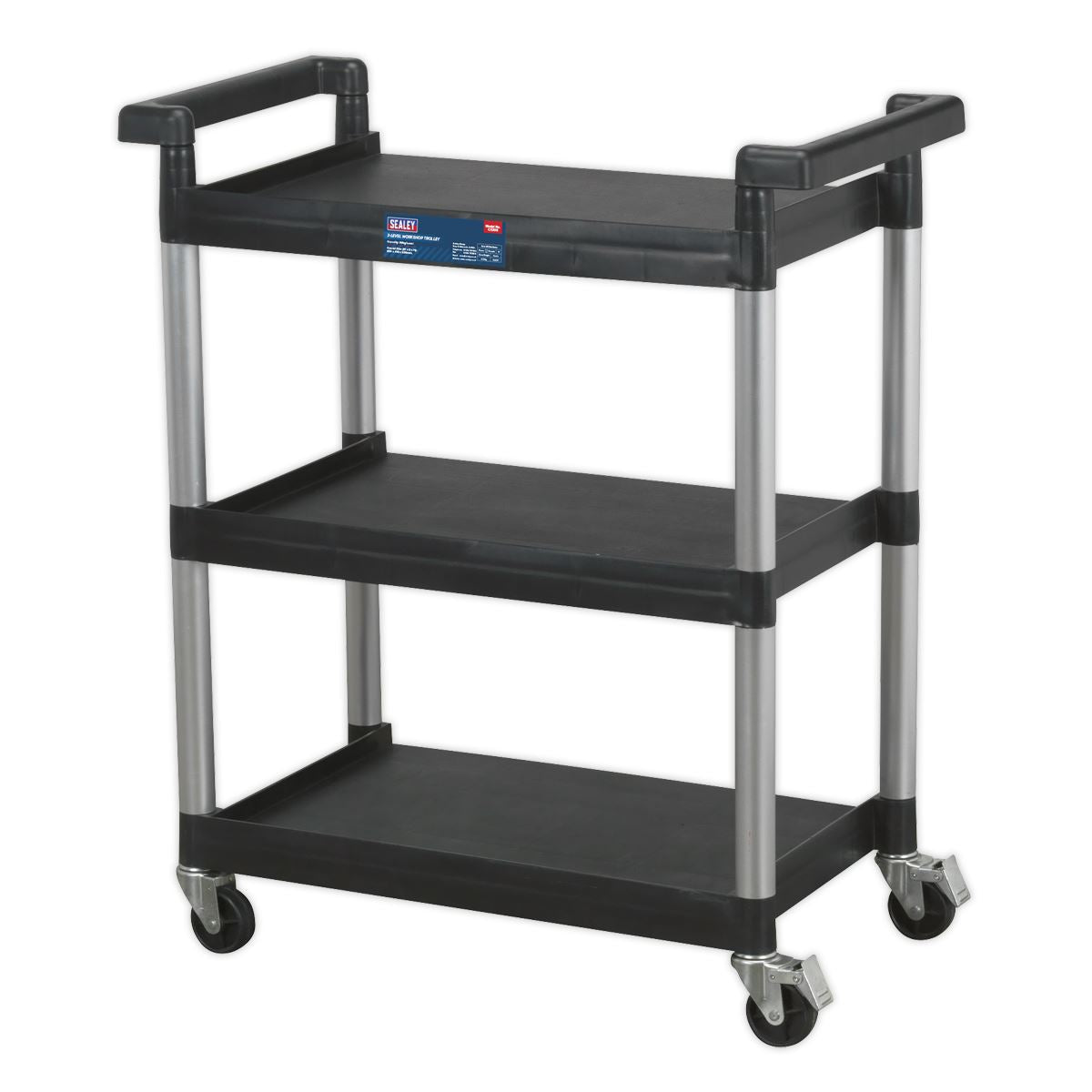 Sealey Workshop Trolley 3-Level - 3 Wall CX308
