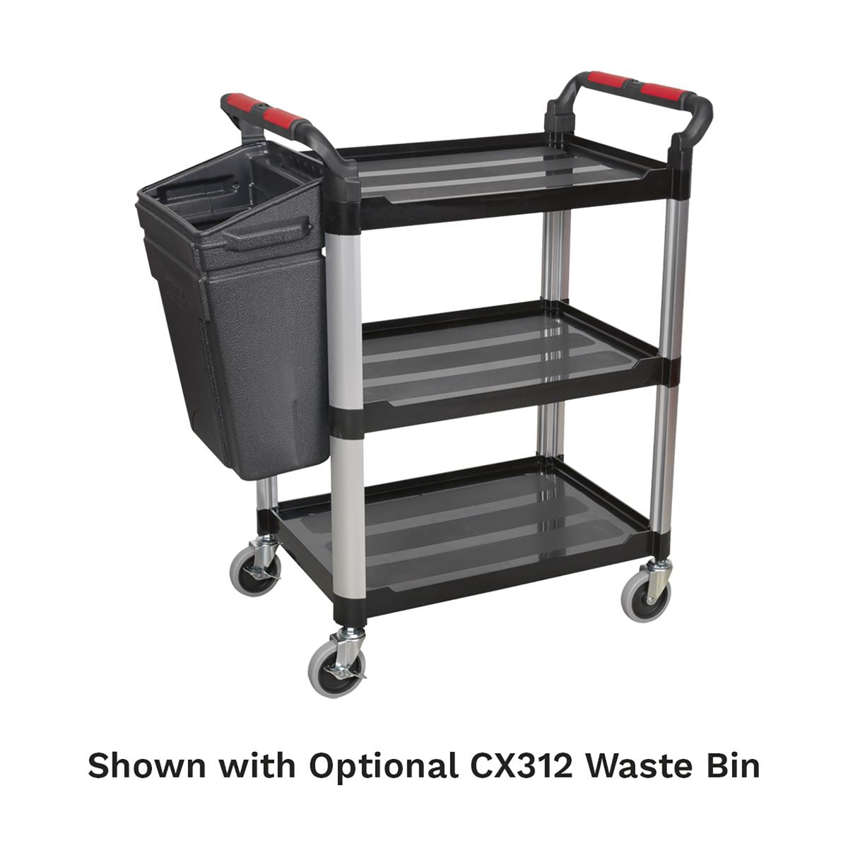 Sealey Workshop Trolley 3-Level Composite - 3 Wall CX309