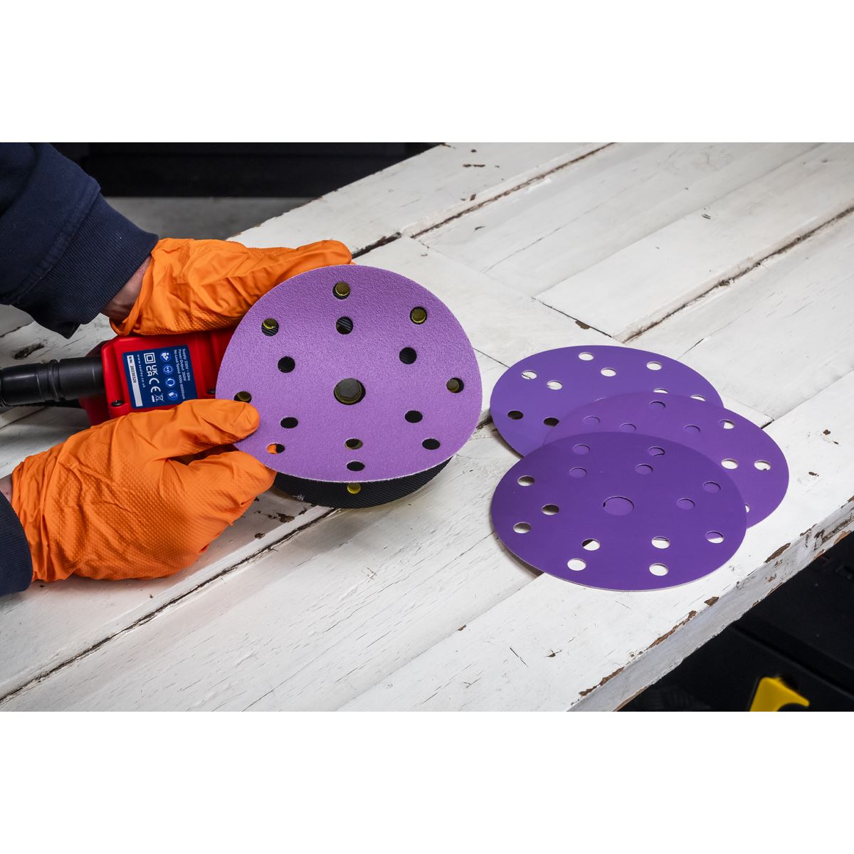 Sealey Electric Palm Sander �150mm Variable Speed 350W DAS150PS