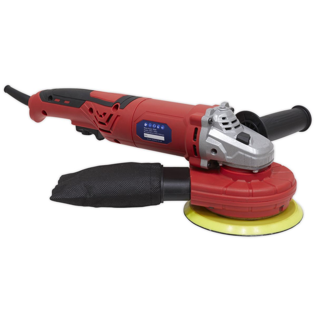 Sealey Random Orbital Sander Variable Speed Dust-Free �150mm 750W/230V DAS151