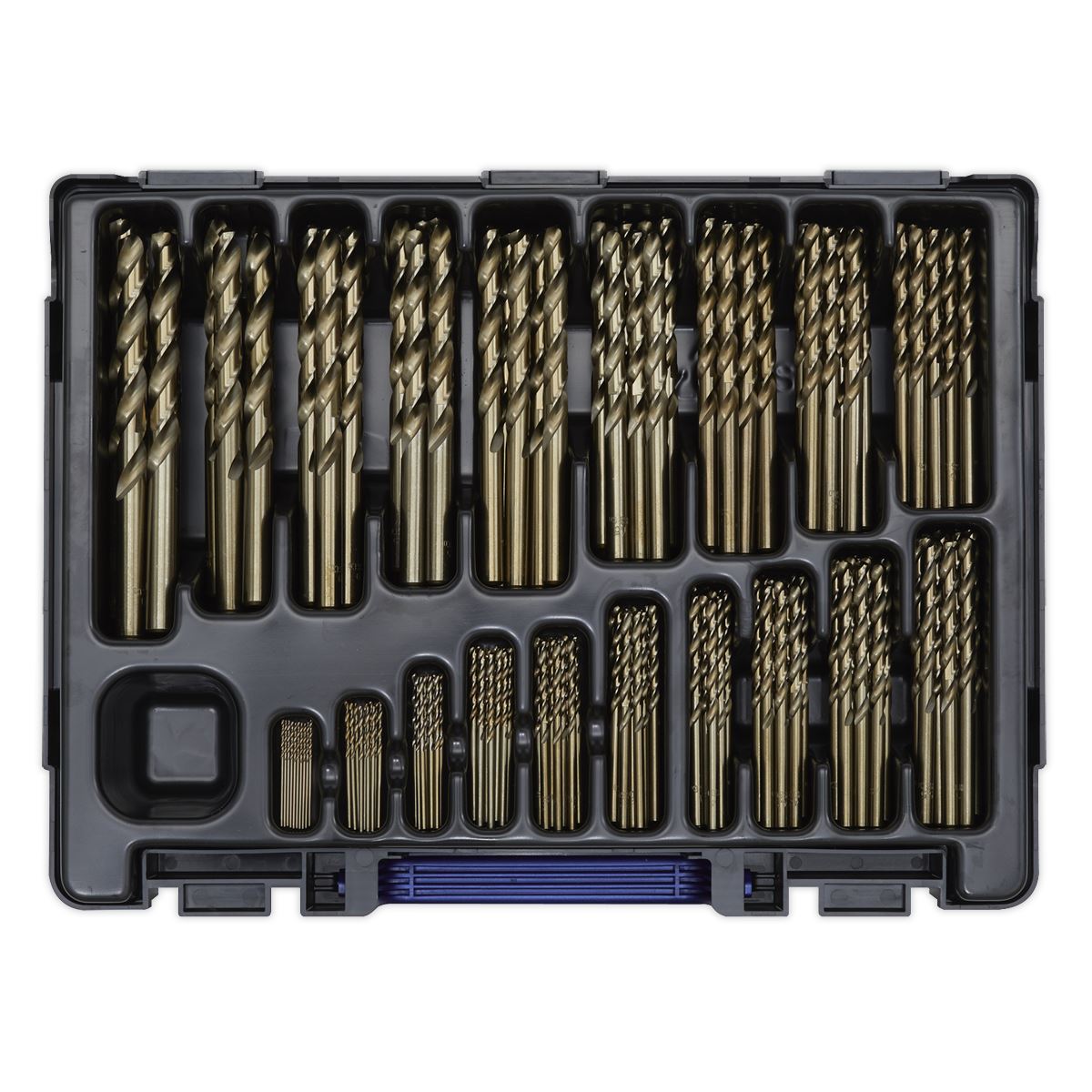 Sealey HSS Cobalt Fully Ground Drill Bit Assortment 170pc �1-10mm DBS170CB