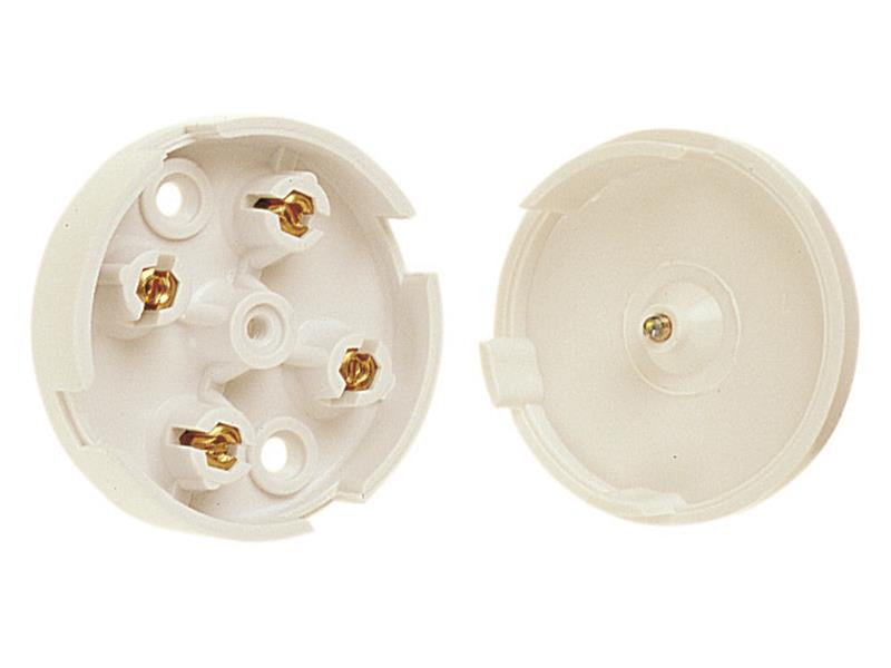 Dencon 4 Terminal Electrical Junction Box 5A White DCN4045WNB