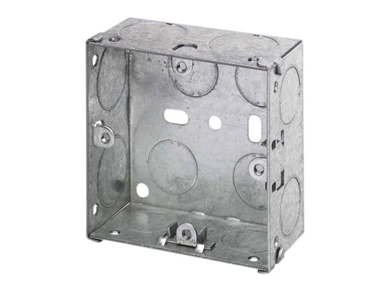 Dencon Electrical Metal Back Box 1 Gang 25mm Multiple Knock Outs DCN8847NB