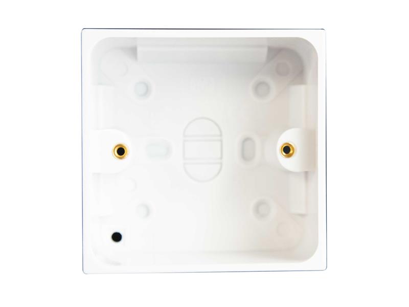 Dencon Pattress Box 1 Gang 25mm With Knock Outs For Cable DCN8898NB