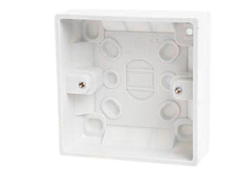 Dencon Pattress Box 1 Gang 28/32mm With Knock Outs For Cable DCN8899NB