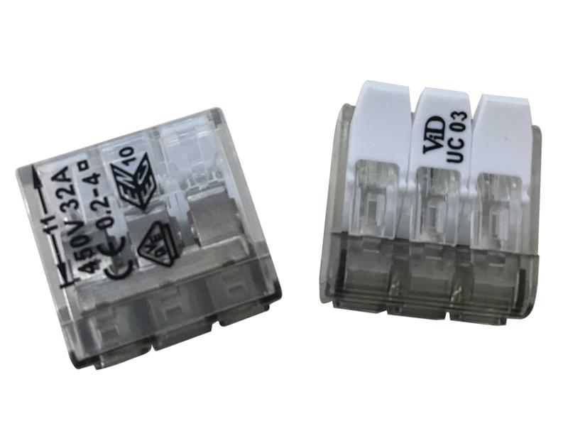 Dencon Electrical 3 Pole Compact Lever Connector 32A DCN9213NB