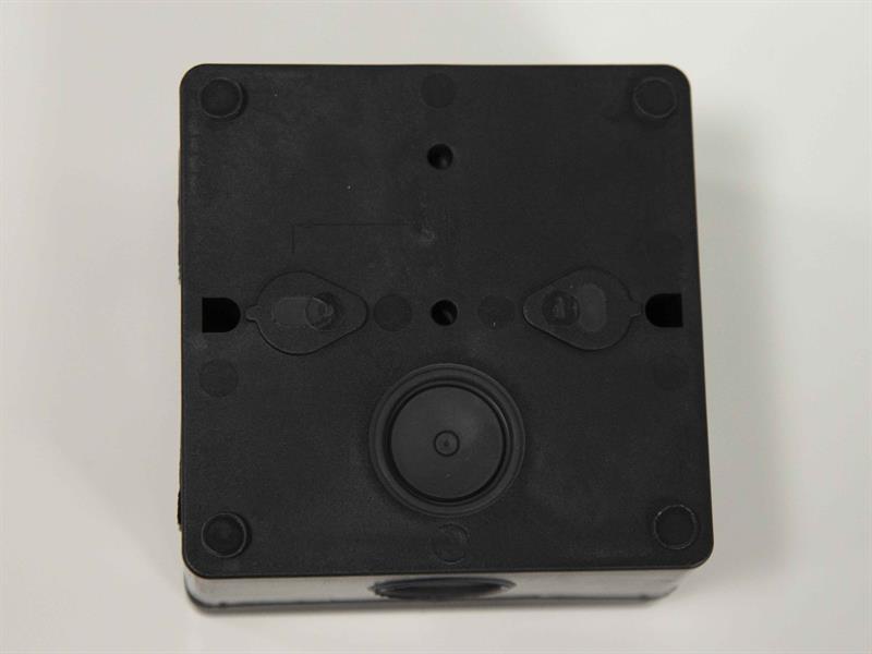Dencon IP66 Junction Box Black 81 x 81mm Self Sealing Cable Inlets DCNJB80BNB