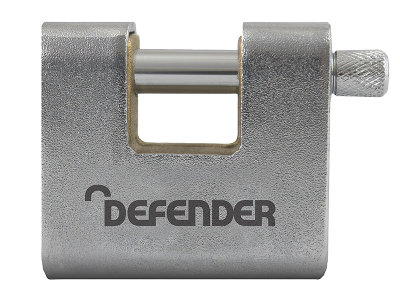 DEFENDER Armoured Warehouse Block Padlock 80mm Keyed Alike DEFAW80KA