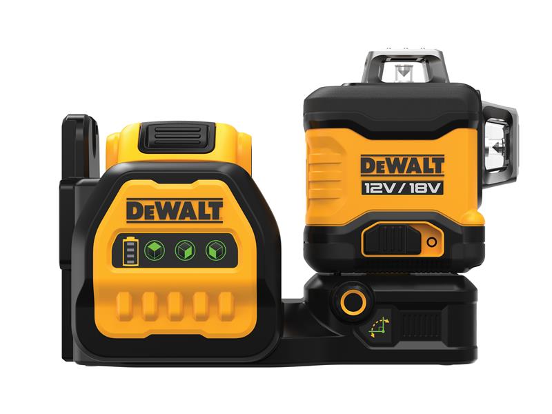 DEWALT DCE089D1G18 3 x 360° Green Multi-Line Laser 12/18V 1 x 2.0Ah Li-ion DEW089D1G18