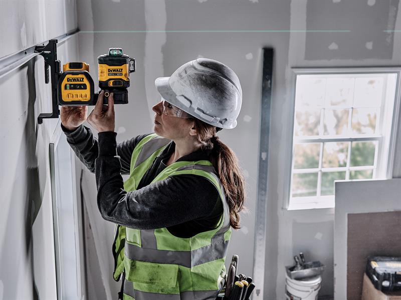 DEWALT DCE089D1G18 3 x 360° Green Multi-Line Laser 12/18V 1 x 2.0Ah Li-ion DEW089D1G18