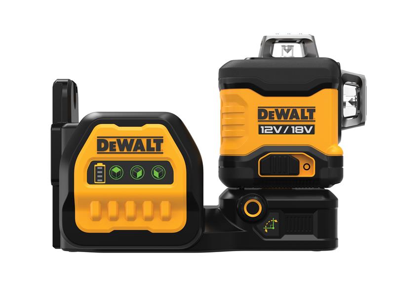 DEWALT DCE089NG18 3 x 360° Green Multi-Line Laser 12/18V Bare Unit DEW089NG