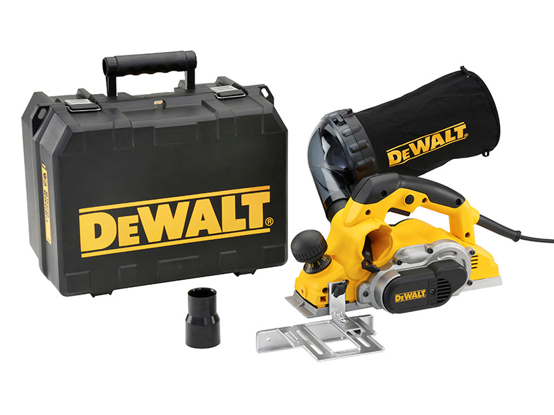 DEWALT Planer in Kit Box 1050W 240V Width 82mm Cutting Depth 0-4mm DEWD26500K