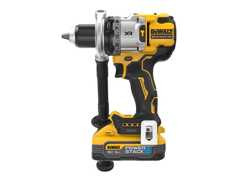 DEWALT Hammer Drill 18V 2 x 5.0Ah POWERSTACK Li-ion In Carry Case DEWDCD1007H2