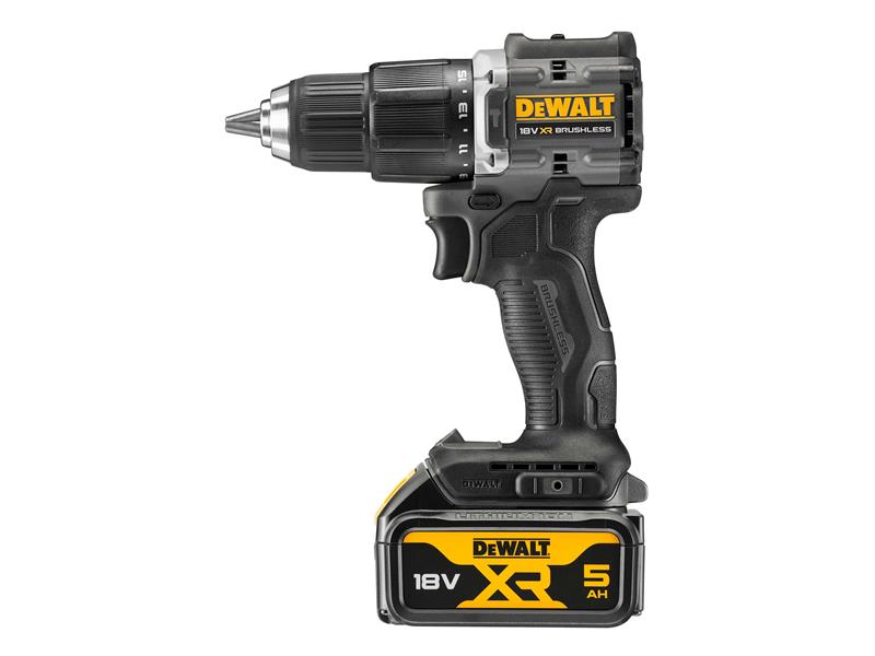 DEWALT Combi Drill 18V 2 x 5.0Ah Li-ion Keyless Chuck 100 Year DEWDCD100P2T