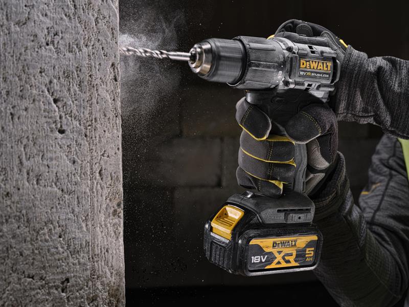 DEWALT Combi Drill 18V 2 x 5.0Ah Li-ion Keyless Chuck 100 Year DEWDCD100P2T