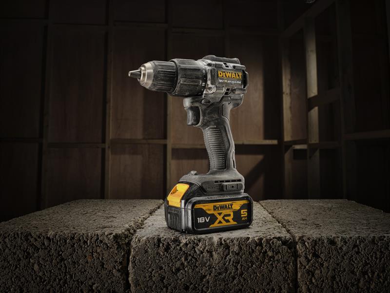 DEWALT Combi Drill 18V 2 x 5.0Ah Li-ion Keyless Chuck 100 Year DEWDCD100P2T