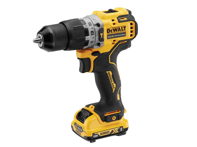 DEWALT DCD706D2 XR Brushless Sub-Compact Combi Drill 12V 2 x 2.0Ah Li-ion DEWDCD706D2