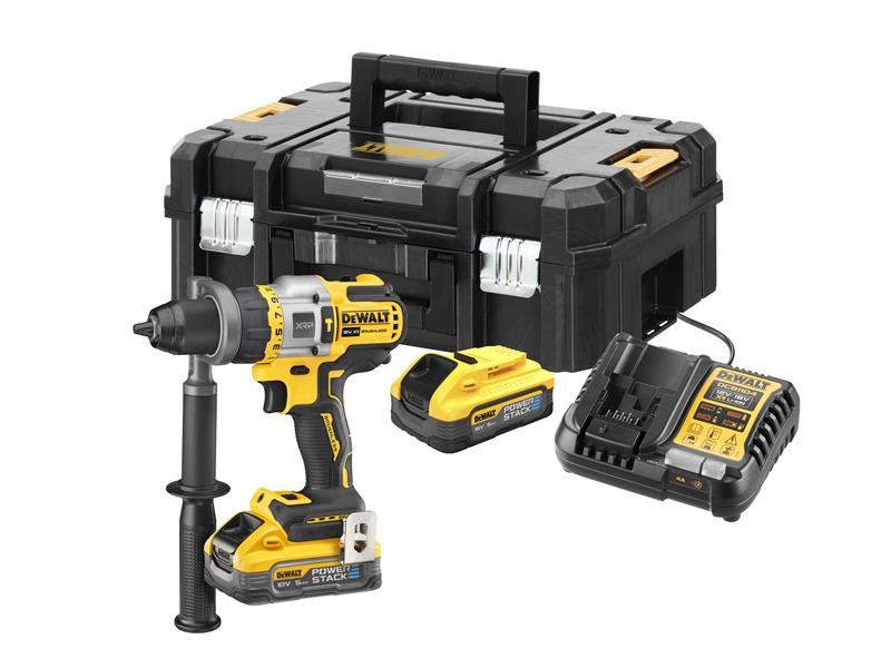 DEWALT DCD999H2T XR XRP Combi Drill 18V 2 x 5.0Ah POWERSTACK™ Li-ion DEWDCD999H2T