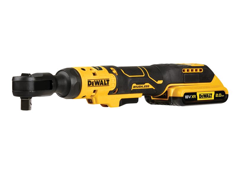 DEWALT DCF512D1 XR 1/2in Open Head Ratchet 18V 1 x 2.0Ah Li-ion DEWDCF512D1